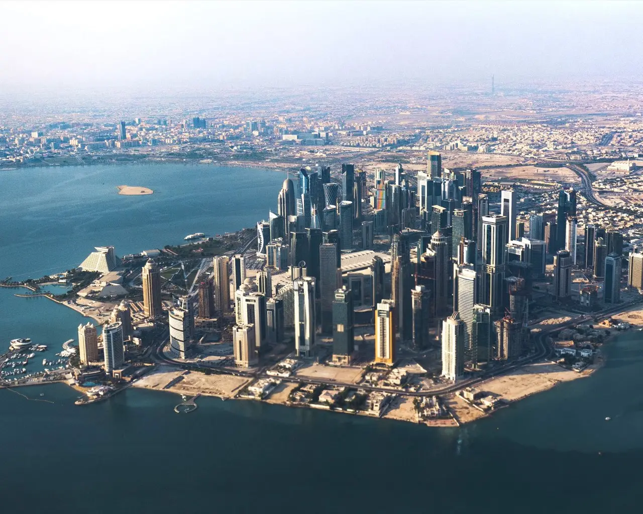Doha skyline — where MeetPass is built